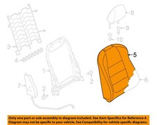 MAZDA OEM 14-16 3 Passenger Seat Components-Seat Back Cover BJS888131A02
