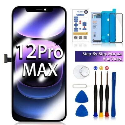 LMQ Display Für iPhone 12 Pro Max Retina HD Screen 3D Touch Bildschirm OLED LCD Set