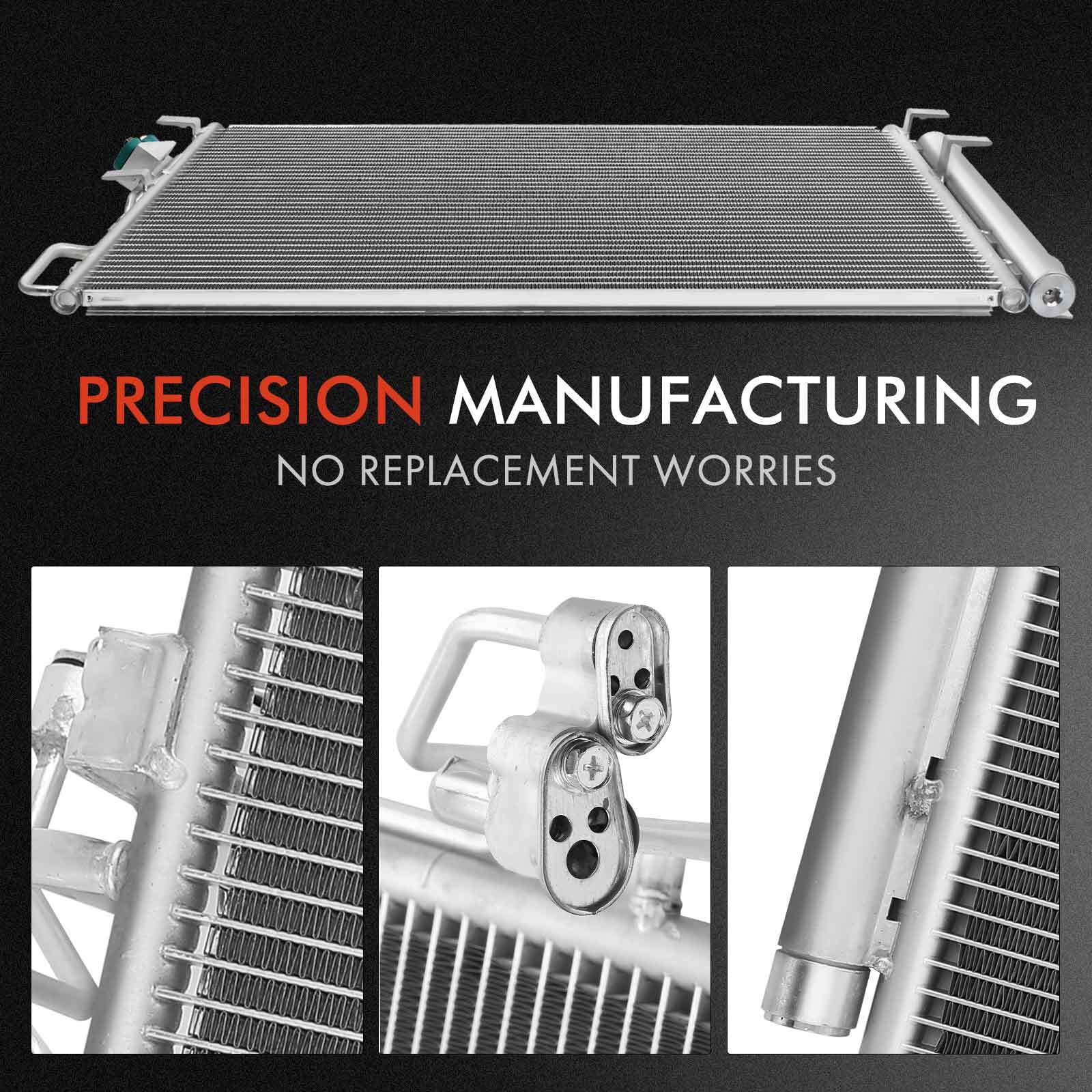 Radiator & AC Condenser & Dual Cooling Fan Kit for Mazda 6 2014 2015