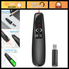 Wireless Presentation Clicker Remote for PowerPoint, USB Laptop Presenter, PPT A