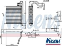 Nissens 92333 Verdampfer FüR Klimaanlage Klimaverdampfer Verdampfer Klima