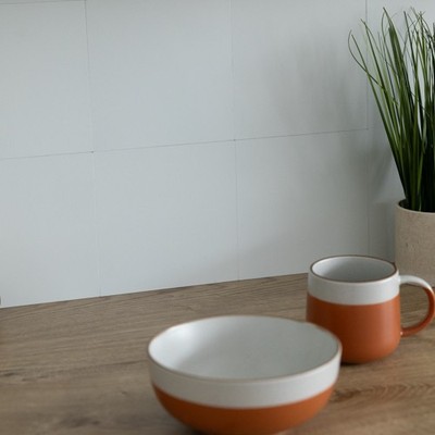d-c-fix Micro Cement weiß 15,25 x 15,25 cm selbstklebende Vinyl Wandfliesen