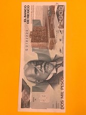 BANKNOTE MEXICO 1983 2000 PESOS FREE SHIPPING