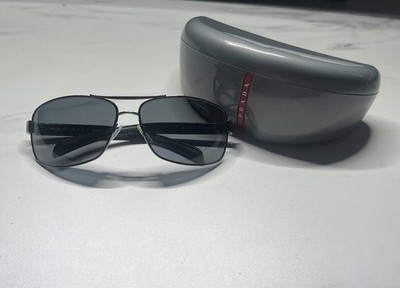 Men s Black/Grey Polarized PRADA Sunglasses Made in Italy