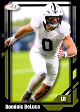 2026 Dominic DeLuca Sage Low Series Black FOOTBALL #60 Penn State Nittany Lions