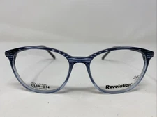 Revolution Eyewear KITTERY BLU 54-17-140 Blue Full Rim Eyeglasses Frame OQ12