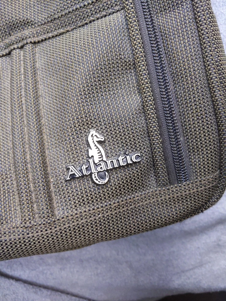 Atlantic Brown Travel Shoulder Bag Carry On Organizer Nylon Laptop Briefcase - Image 3 of 4