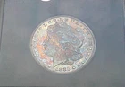1883 CC $1 GSA MORGAN SILVER DOLLAR -UNCIRCULATED-DARK AND COLORFUL-COA -!!!!!!!