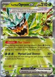Teal Mask Ogerpon ex 025/167 Double Rare Twilight Masquerade Holo