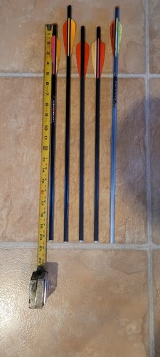 Archery Carbon Crossbow Bolts Hunting Arrows with Half Moon Nocks Total Of 6