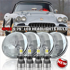For Chevy Corvette 62-82 Dot 5.75 5-34 Inch Led Headlights Highlow Beam 4pcs