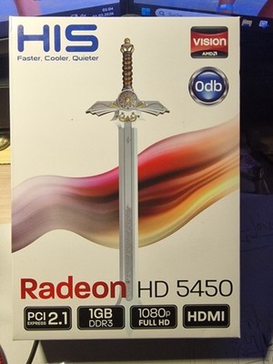 HIS ATI Radeon Grafikkarte HD5450 1GB HDMI PCIe