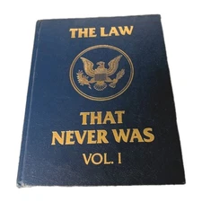 The Law That Never Was, Benson and Beckman, Vol. 1 *SIGNED* 1st Ed/1st Print