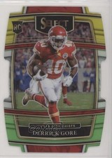 2021 Panini Select Concourse Green & Yellow Prizm Die-Cut Derrick Gore #84 1n0