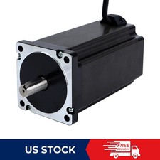 STEPPERONLINE Nema 34 Stepper Motor 13Nm 156mm 6A 14mm Key-way Shaft w/1m Cable