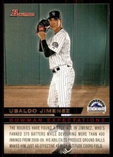 2010 Bowman Expectations Ubaldo Jimenez/Tyler Matzek #BE12