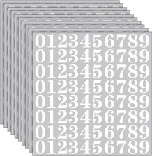 800 Pcs 1 Inch Waterproof Vinyl Number Stickers for Indoor Outdoor Use