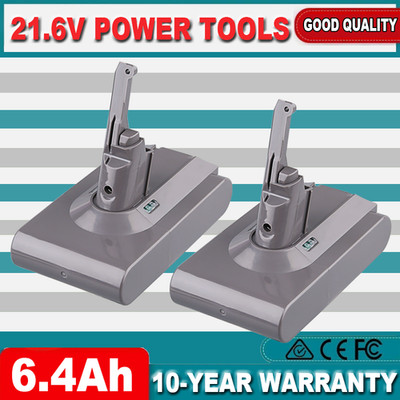 2X 6400mAh Akku Für Dyson V8 SV10 Ersatzakku Fluffy Animal Absolute Staubsauger