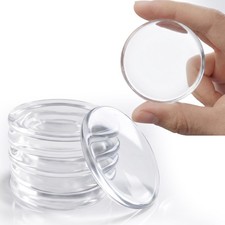 Door Stoppers for Wall, 2 Inch 6 Pack Clear Self-Adhesive Door Handle Protect...