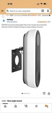 Google Nest Doorbell Wired Adjustable Mount Angle Adapter Bracket, Black/White