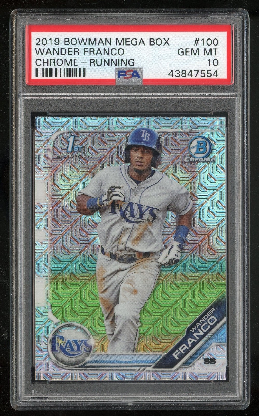2019 Bowman Chrome Mega Box Wander Franco Mojo 1st  #BCP-100 PSA 10