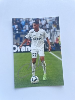 Amine Harit Signiert Foto 10x15 cm Original Autogramm Olympique Marseille OM