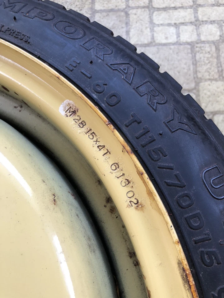 1 x Notrad Reserverad Ersatz Mazda 323 T115/70D15 90M 4x15 4/100 - Bild 4 von 4