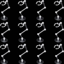 Jetec 12 Pieces Action Figure Stand Assembly Action Figure Display Holder Dol...