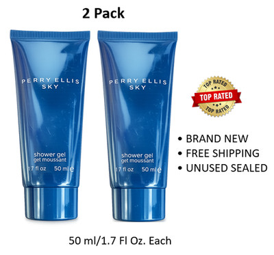 Sky by Perry Ellis Shower Gel 1.7 fl. oz/ 50ml , Pack of 2