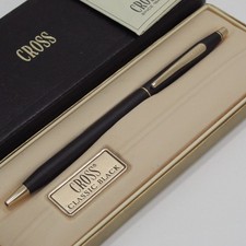 new made in USA Black & Gold vintage pen cross ballpoint parker sheaffer US