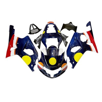 Bodywork for Suzuki GSXR1000 K1 K2 2000 2001 2002 Fairing Kit Blue Red Yellow