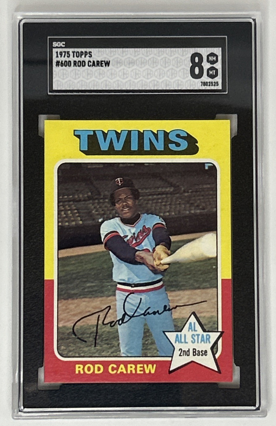 💎 1975 Topps Rod Carew #600 SGC 8 Twins HOF Sharp High-Grade - k