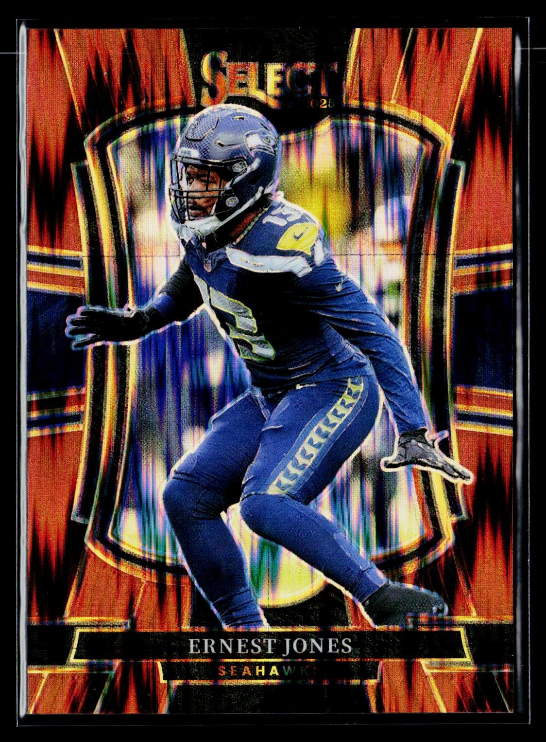 Ernest Jones 2025 Panini Select Copper Prizm Shock /899 #113 Seattle Seahawks