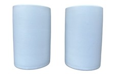 Wenko 2er Set Zahnputzbecher, Zahnbürstenhalter, Keramik, weiß, Vase