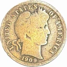 1909 Barber Dime-Coin pictured is what you will receive