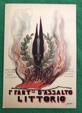 Cartolina Militare Guerra Di Spagna Ctv Fanteria D’assalto Littorio