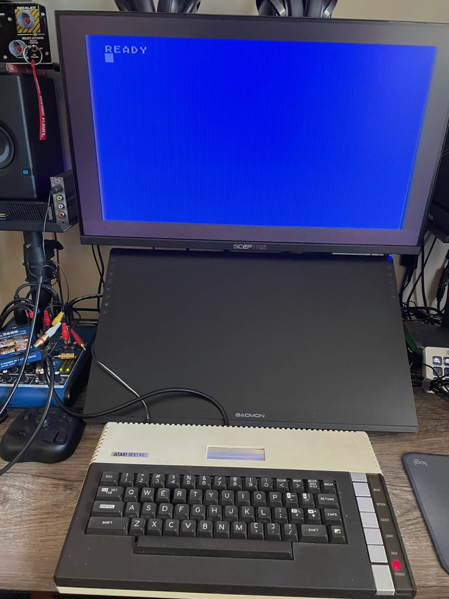 Lot Console Vintage Retrogaming Atari 800XL + Data Recorder Boîte Non