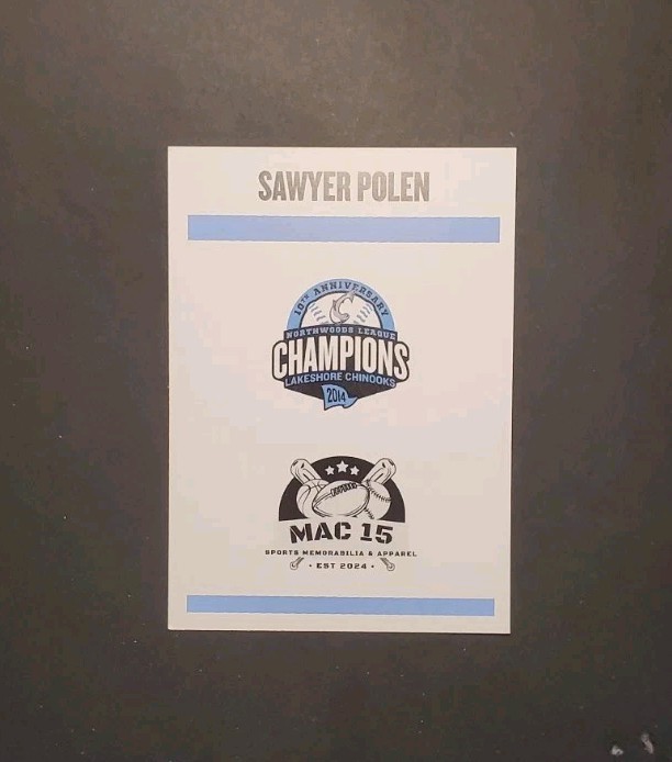 2024 Lakeshore Chinooks 2014 Northwoods Champ Tribute SAWYER POLEN Shere OH