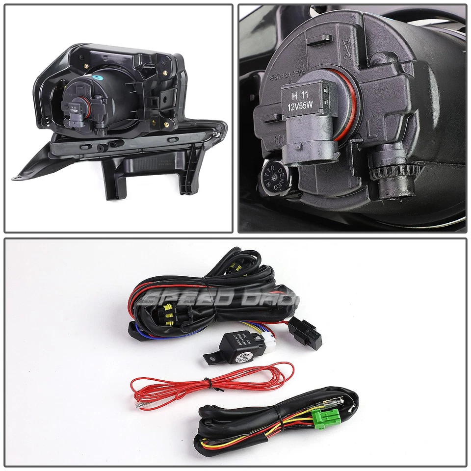 适用于 14-16 丰田 HIGHLANDER FRONT BUMPER FOG LAMPS 带挡板盖+开关 — 第 4/4 张图片