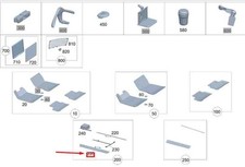 MERCEDES-BENZ GLA H247 Einstiegsleisten-Abdeckung vorne A1186807500 NEU ORIGINA