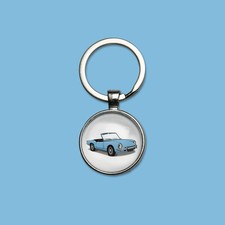 Porte-clefs Triumph Spitfire MK3 bleu ciel porte-clés voiture ancienne