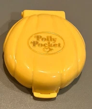 Vintage 1989 Polly Pocket Nancy's Wedding Church Chapel Compact Only Yellow