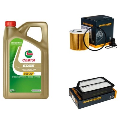 Inspektionspaket Castrol EDGE Titanium 5W-30 LL 5L für Hyundai i40 CW 1.6