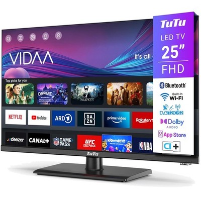 Fernseher 25 Zoll Full HD Smart TV LED Bluetooth WLAN DVB T/T2/C/S2 HDMI USB