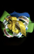 Multicolor Crayola Crayons Girls Hair Bow