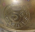 VINTAGE SPITTOON ALL FAMOUS HAVANA 5 CENT CIGARS — photo 6