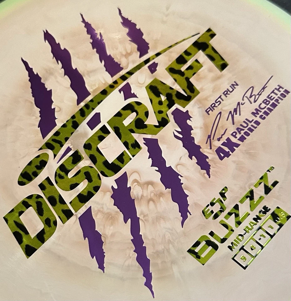 Discraft ESP Buzzz First Run Paul McBeth 4x Big Pimpin Colors Disc Golf Driver - Image 3 of 4