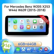 10.25'' Wireless CarPlay f&uuml;r Mercedes C/GLC/V/X-Klasse W205 X253 Navi Autoradio