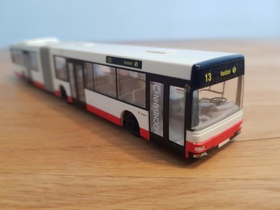 Rietze MAN Bus Gelenkbus HHA Hamburger Hochbahn -- 13 Veddel S