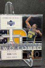 2002-03 UD Glass - One-Two Combo Jermaine O'Neal, Fred Jones #JO/FJ-C (MEM, RC)